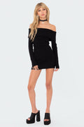 Emma Foldover Knitted Dress