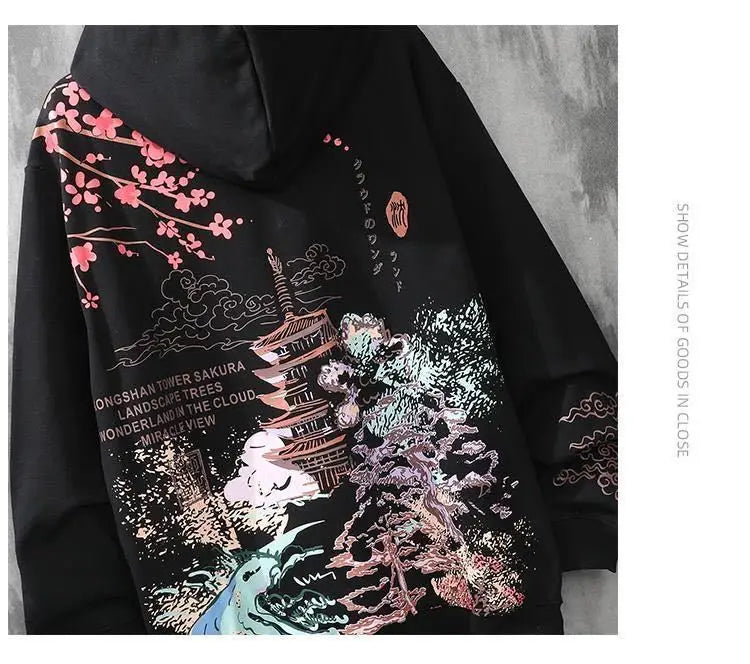hoodie y2k clothes harajuku Men's anime hip-hop japanese streetwear Sweatshirt hoodies men kpop