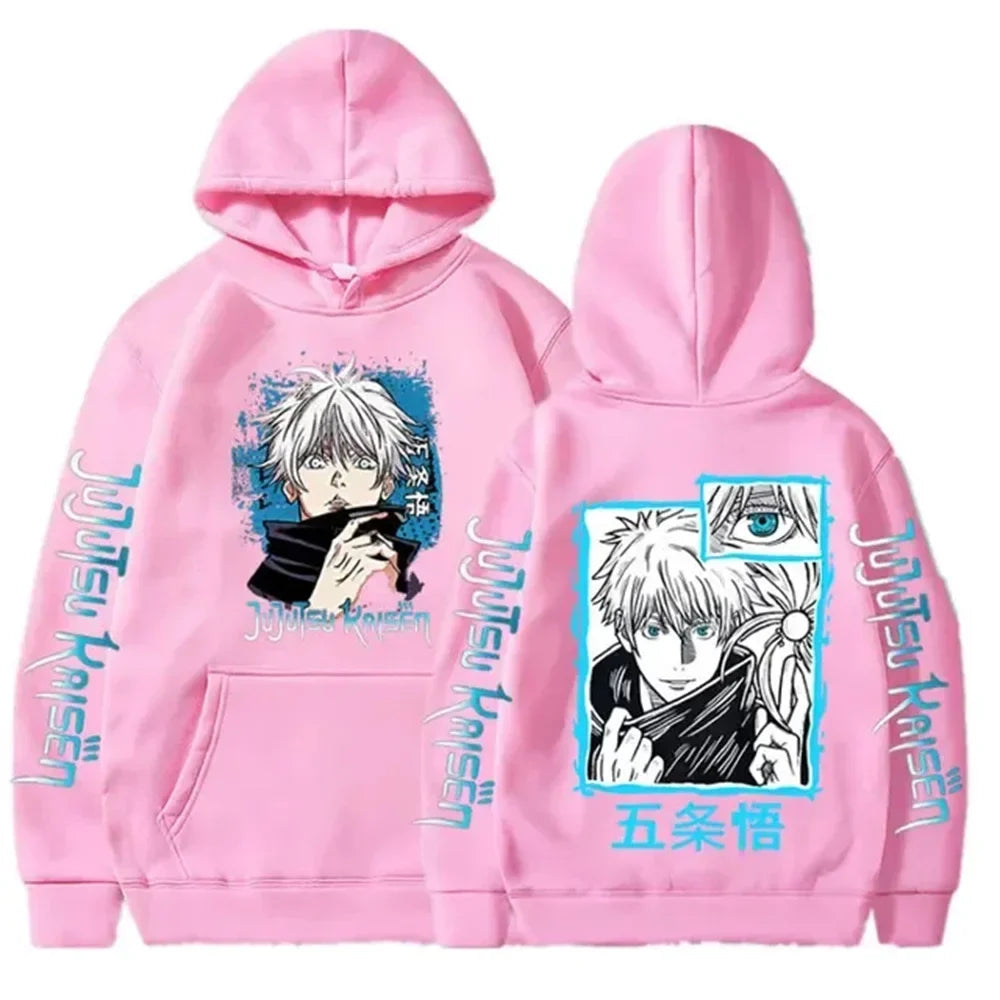 hoodies for man 3D Anime Satoru Gojo Printing Hooded Men Women Hoodies Prevalent Harajuku Manga Unisex Sweatshirt Men's clothing