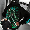 Hoodie Men's and Women's New Roronoa Zoro Printed Street Hip Hop Trendy Casual Parent Child Top