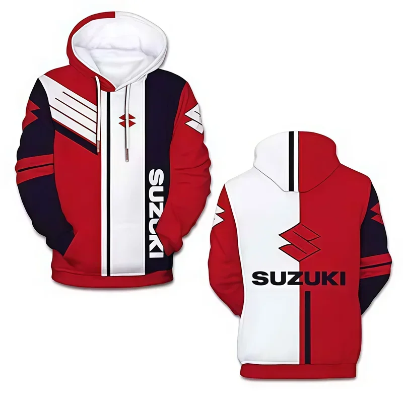 Men motorcycle enthusiast's must-have autumn and winter street style warm long-sleeved sweatshirt jacket