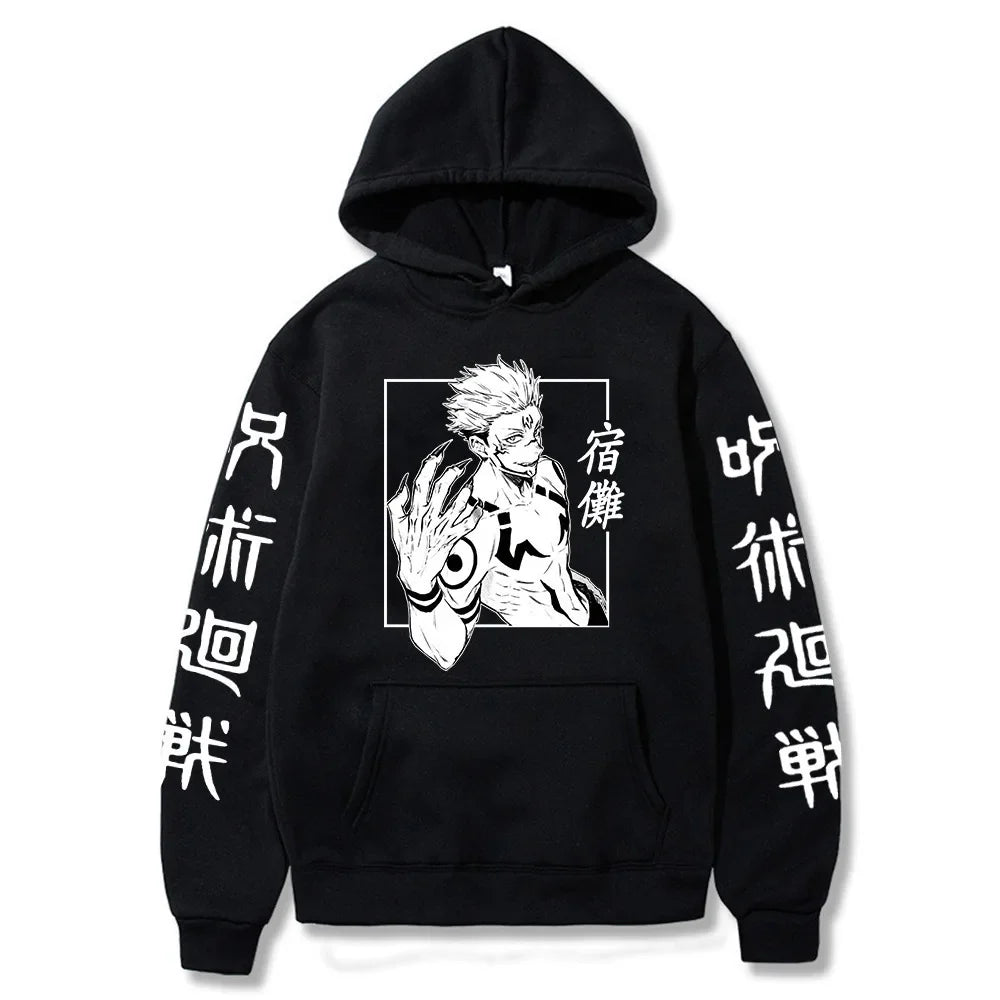 Jujutsu Kaisen Anime Ryomen Sukuna  Clothes Hooded Sweatshirts Cosplay Streetwear Hoodie Tops Birthday Gifts