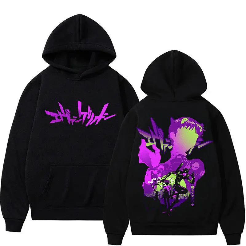 Anime Hoodies Men Hoodie Sweatshirts Casual Long Sleeve Pullovers Hooded Sweater Cartoon Warm Hoody Tops Gifts