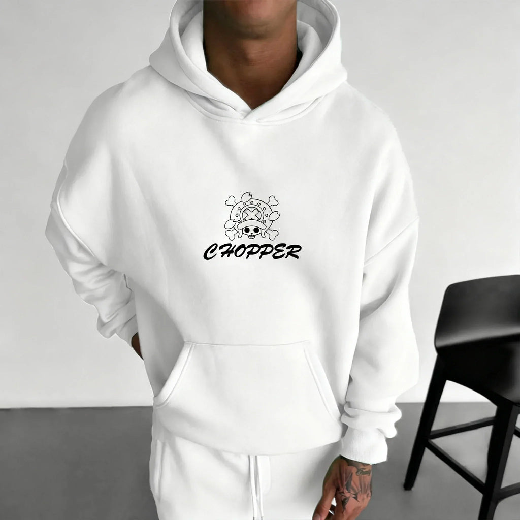 Anime Autumn/Winter Hoodie 2025 Men's New Tony Tony Chopper Printed Street Hip Hop Fashion Casual Parent Child Top