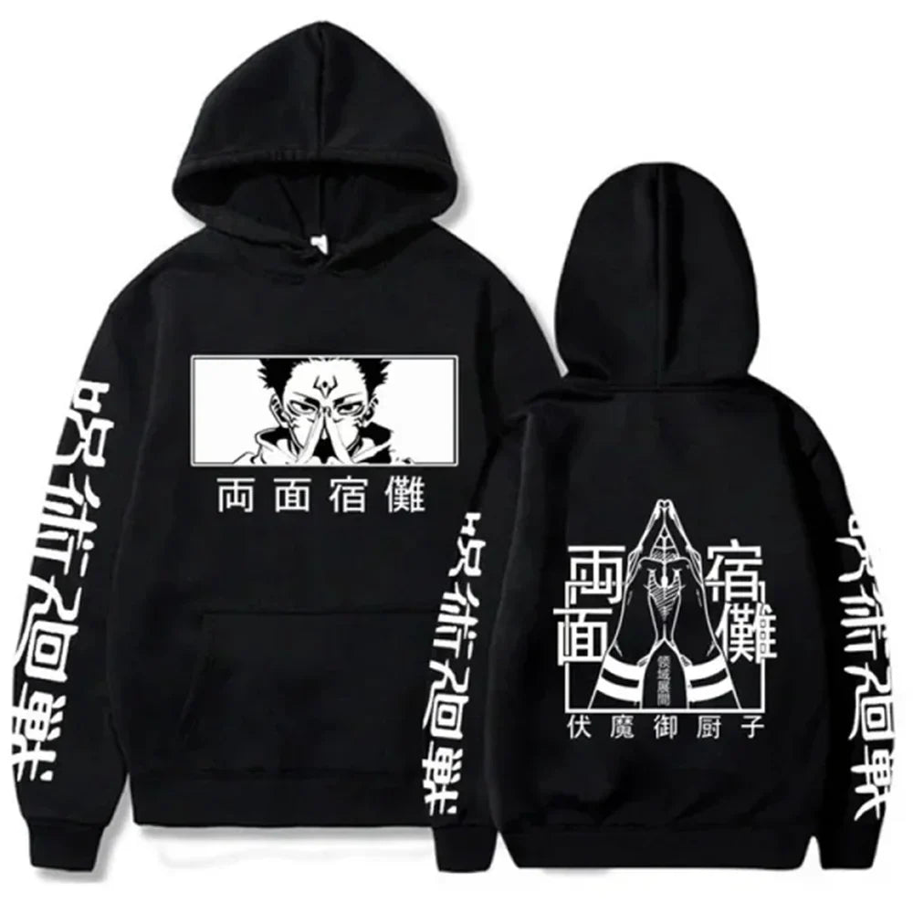 hoodies for man 3D Anime Satoru Gojo Printing Hooded Men Women Hoodies Prevalent Harajuku Manga Unisex Sweatshirt Men's clothing