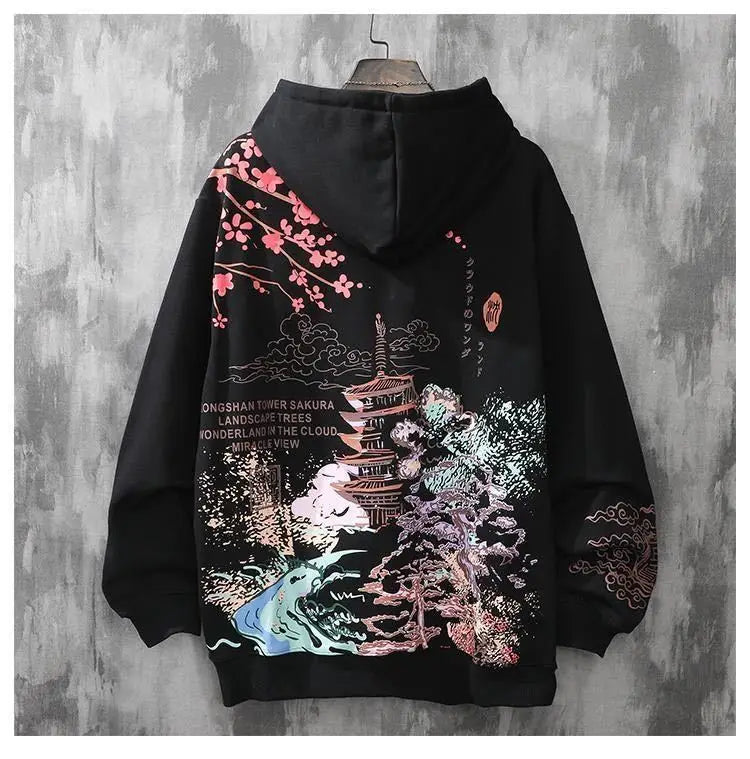 hoodie y2k clothes harajuku Men's anime hip-hop japanese streetwear Sweatshirt hoodies men kpop