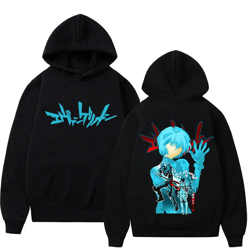 Anime Hoodies Men Hoodie Sweatshirts Casual Long Sleeve Pullovers Hooded Sweater Cartoon Warm Hoody Tops Gifts