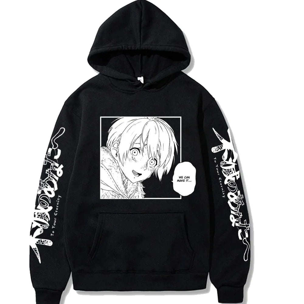 Japanese Anime Fushi We Can Make It To Your Eternity Men's Hoodie Sweatshirt Fashion Brand Design Pullover Fleece Streetwear Top