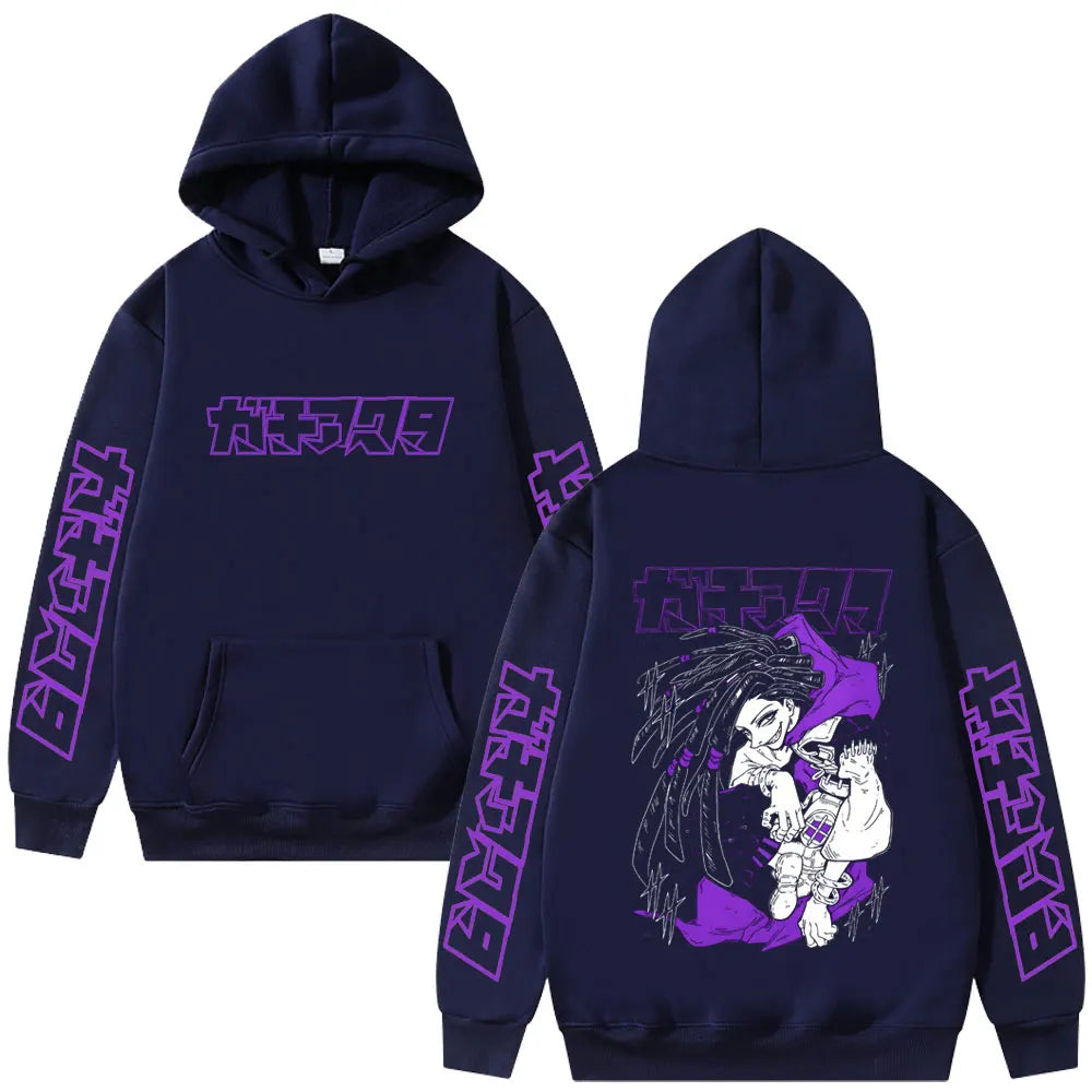 New Polyester Gachiakuta Graphic Hoodie Unisex Anime Print Casual Hooded Pullover Streetwear Tops