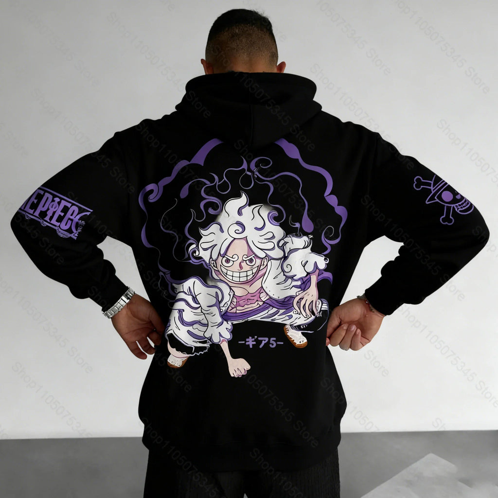 One Piece Japanese Anime Print Hoodie Men Women One Piece Graphic Hoodies Long Sleeve Pullover Sweatshirt Y2K Harajuku Clothing