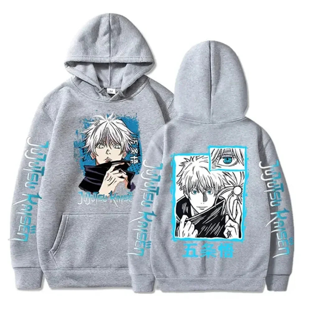 hoodies for man 3D Anime Satoru Gojo Printing Hooded Men Women Hoodies Prevalent Harajuku Manga Unisex Sweatshirt Men's clothing