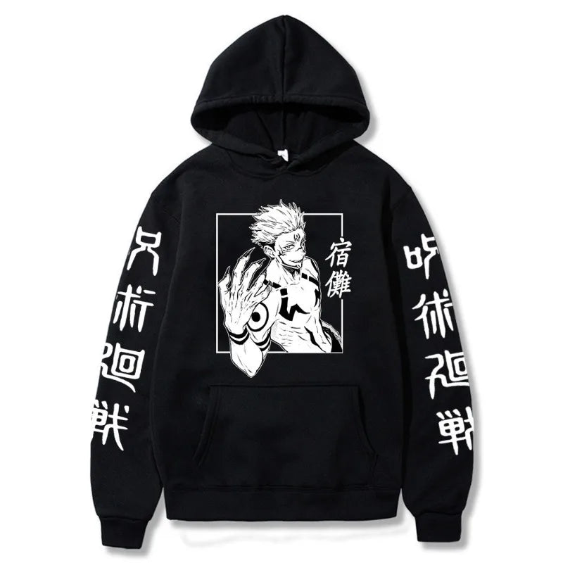 Jujutsu Kaisen Anime Ryomen Sukuna  Clothes Hooded Sweatshirts Cosplay Streetwear Hoodie Tops Birthday Gifts