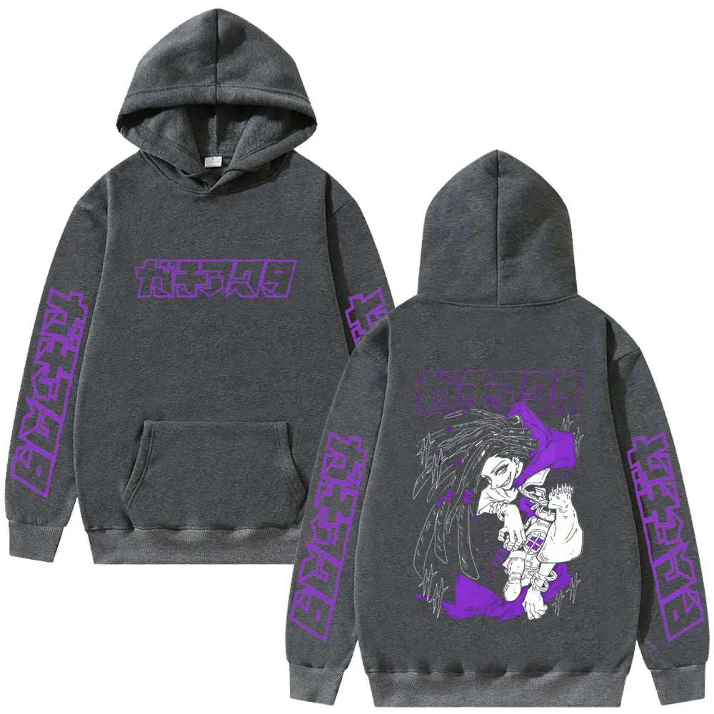 Hoodie Men Women Manga Retro Oversized Hooded Sweatshirt Unisex Fashion Trend Oversized Pullover Hoodies