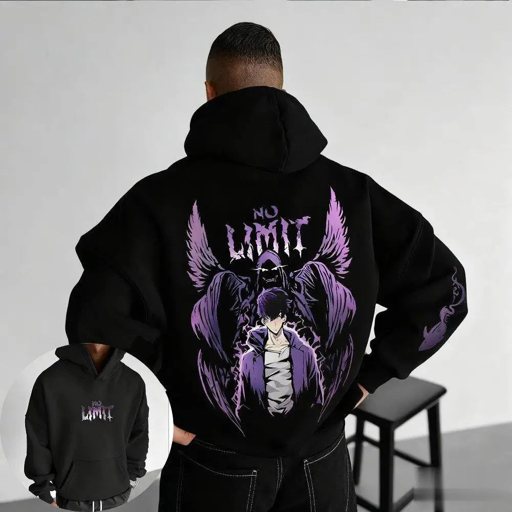 Solo Leveling Anime Print Hoodie Men Women Casual Top Pullover Sweatshirt New Fashion Autumn Long Sleeve Top Streetwear Cosplay