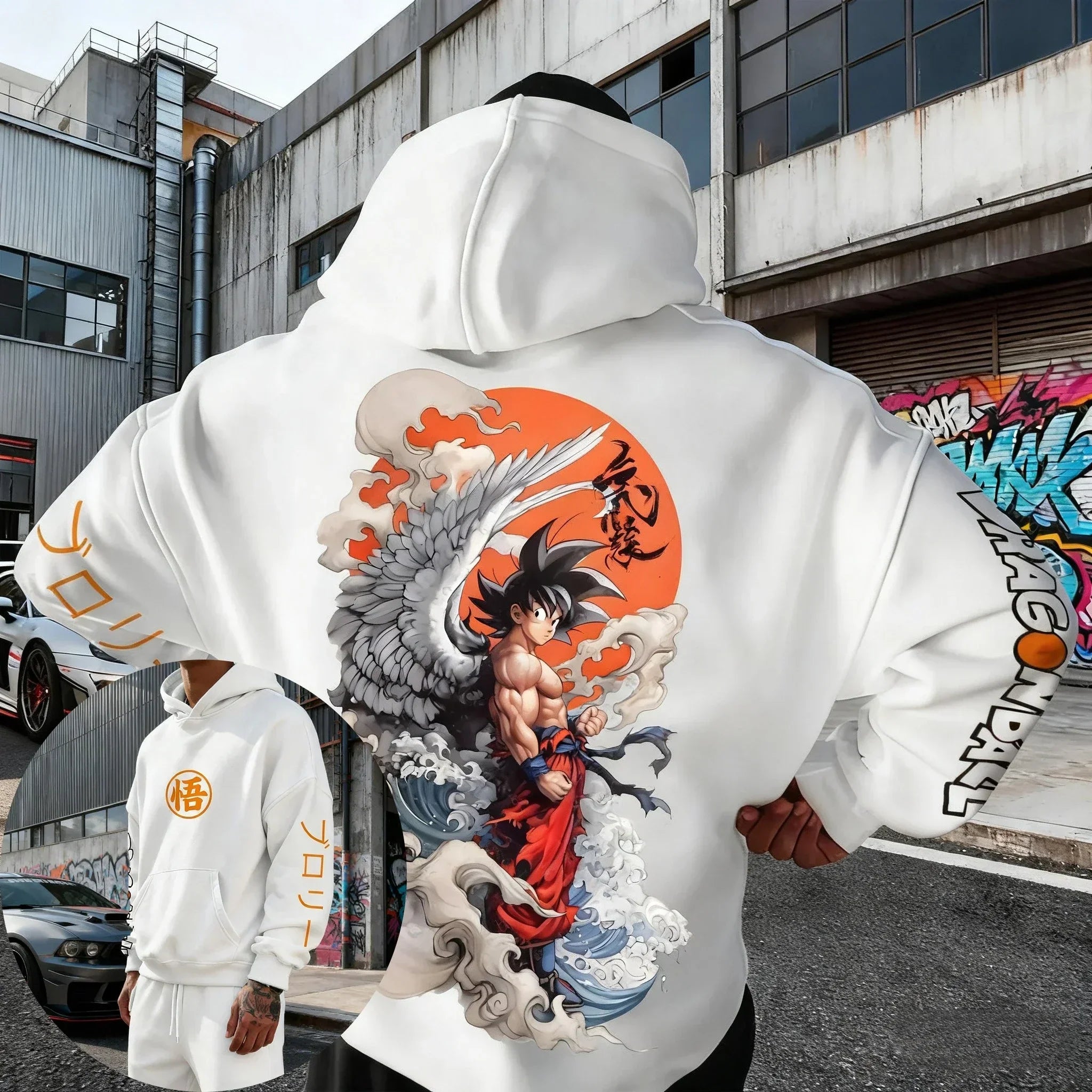 Printed Hoodie  Spring/Autumn New Men's and Women's Harajuku Large Daily Casual Parent Child Top