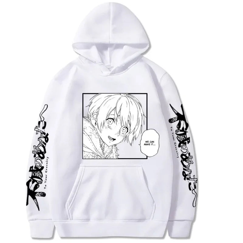 Japanese Anime Fushi We Can Make It To Your Eternity Men's Hoodie Sweatshirt Fashion Brand Design Pullover Fleece Streetwear Top