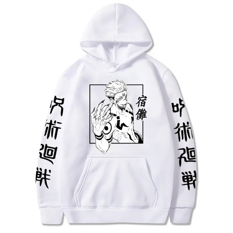 Jujutsu Kaisen Anime Ryomen Sukuna  Clothes Hooded Sweatshirts Cosplay Streetwear Hoodie Tops Birthday Gifts