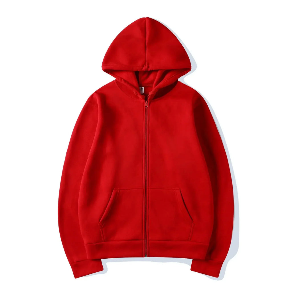 Men's Zip Up Hoodies Casual Zipper Jacket Coats Women Fleece Autumn Winter Harajuku Gothic Hooded Sweatshirts Sports Streetwear