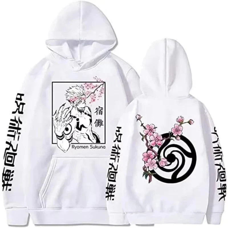 New Anime Jujutsu Kaisen Ryomen Sukuna Printed Hoodie Sweatshirt Men's and Women's Hoodie Men's Tops Sports Hoodie Y2K Hoodie
