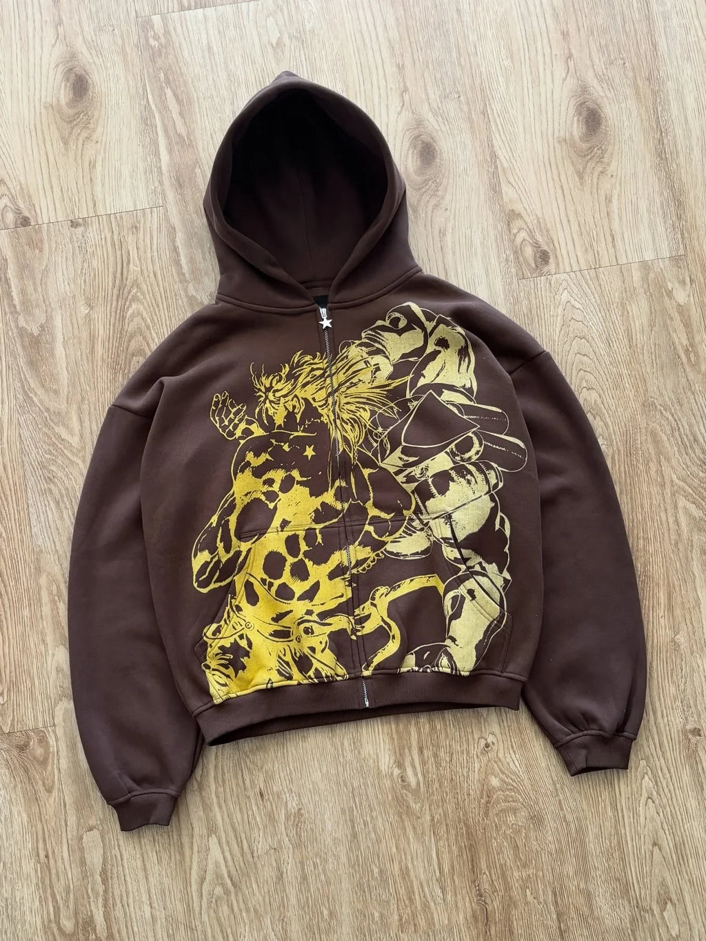 Harajuku Jojo Bizarre Adventure Zip Up Hoodies Oversized Mens Womens Zipper Hoodie Hip Hop CoupleS Y2k Street Sweatshirt