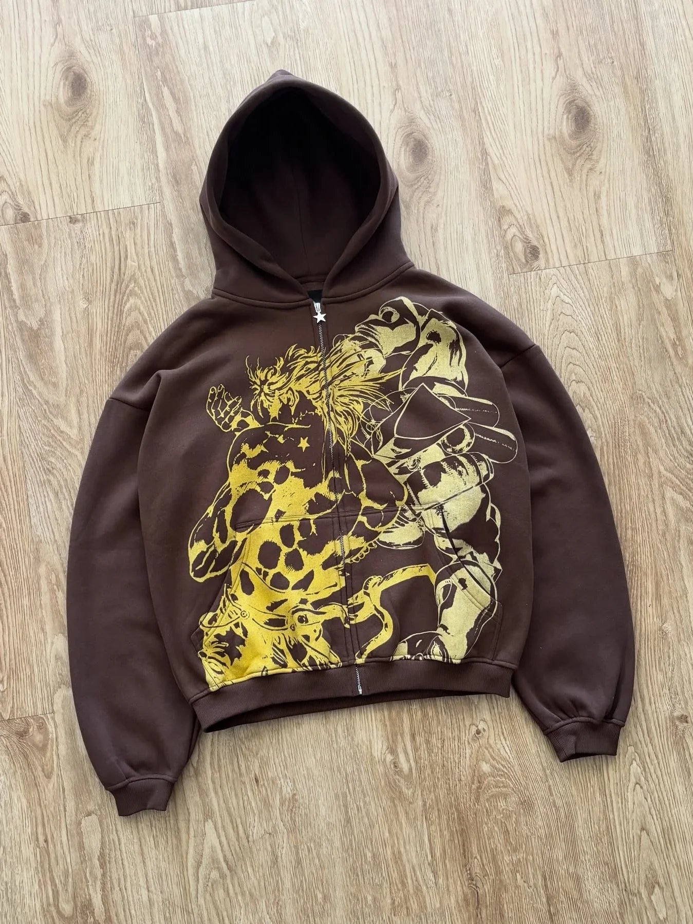 Harajuku Jojo Bizarre Adventure Zip Up Hoodies Oversized Mens Womens Zipper Hoodie Hip Hop CoupleS Y2k Street Sweatshirt