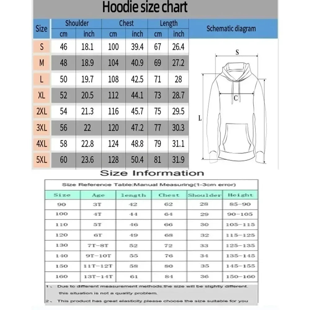 Anime Charizard Co Branded Hoodie 2025 Autumn/Winter New Harajuku Men's and Women's Large Loose Casual Parent Child Top