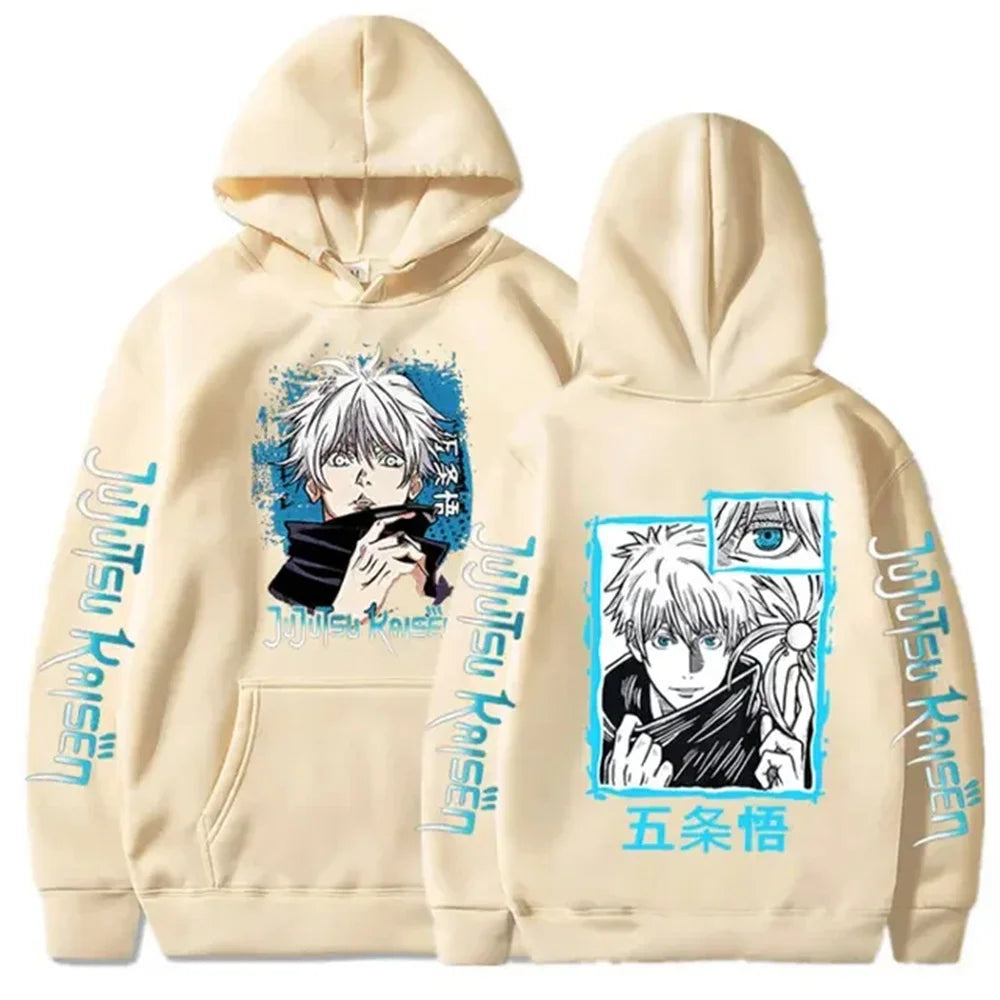 hoodies for man 3D Anime Satoru Gojo Printing Hooded Men Women Hoodies Prevalent Harajuku Manga Unisex Sweatshirt Men's clothing