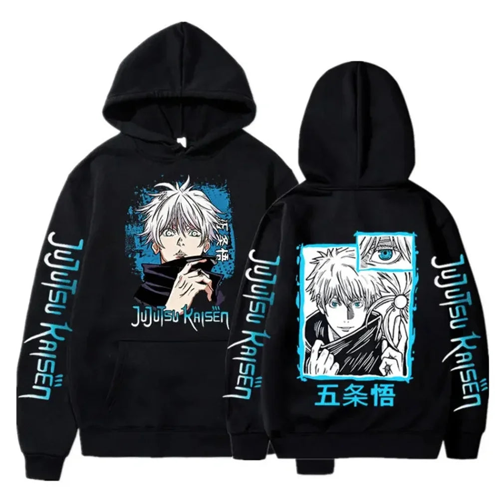 hoodies for man 3D Anime Satoru Gojo Printing Hooded Men Women Hoodies Prevalent Harajuku Manga Unisex Sweatshirt Men's clothing