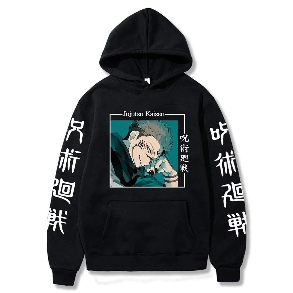 hoodies for man 3D Anime Satoru Gojo Printing Hooded Men Women Hoodies Prevalent Harajuku Manga Unisex Sweatshirt Men's clothing