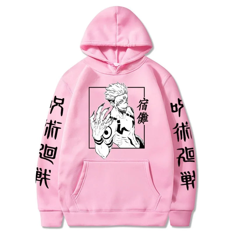Jujutsu Kaisen Anime Ryomen Sukuna  Clothes Hooded Sweatshirts Cosplay Streetwear Hoodie Tops Birthday Gifts
