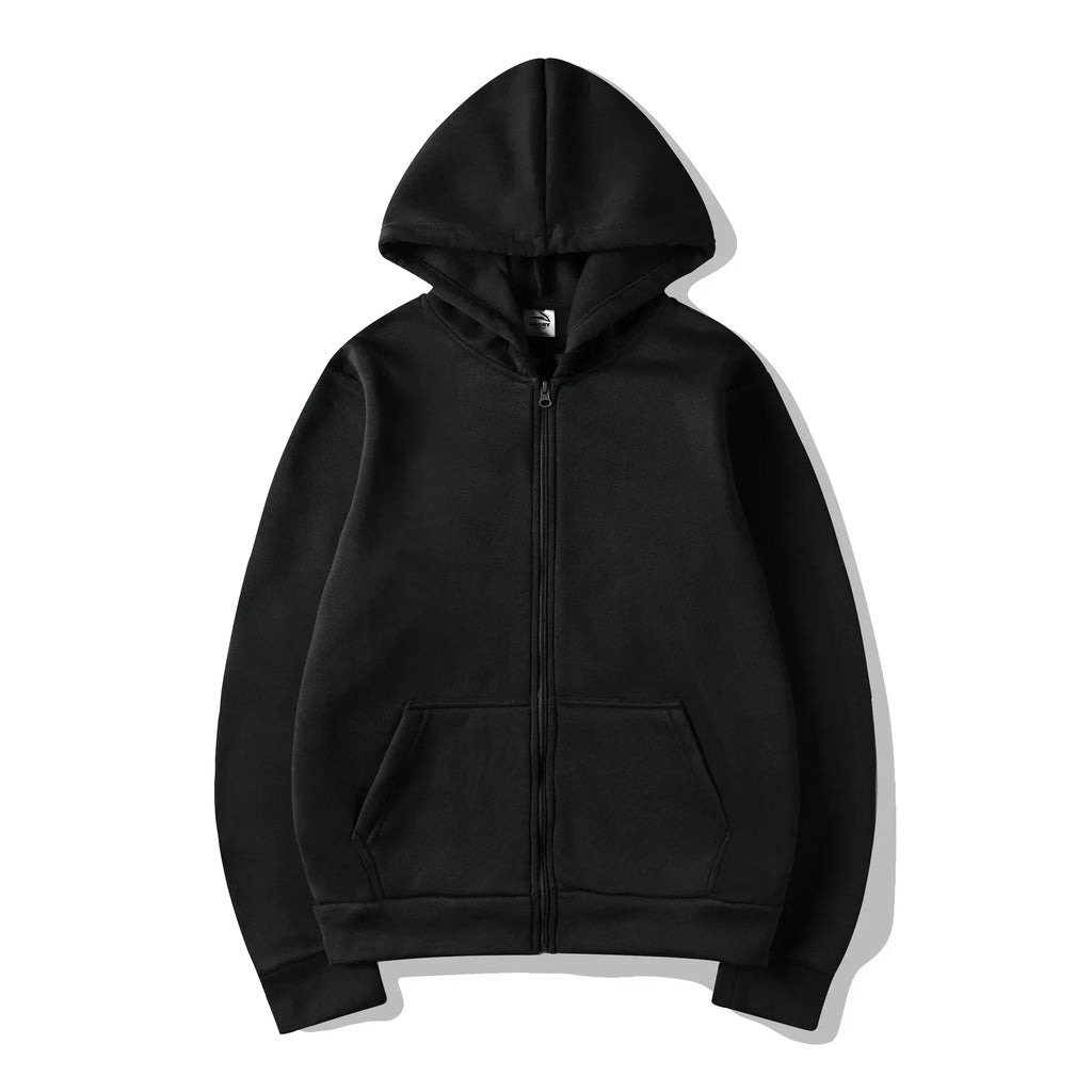 Men's Zip Up Hoodies Casual Zipper Jacket Coats Women Fleece Autumn Winter Harajuku Gothic Hooded Sweatshirts Sports Streetwear