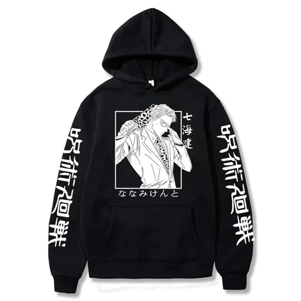hoodies for man 3D Anime Satoru Gojo Printing Hooded Men Women Hoodies Prevalent Harajuku Manga Unisex Sweatshirt Men's clothing