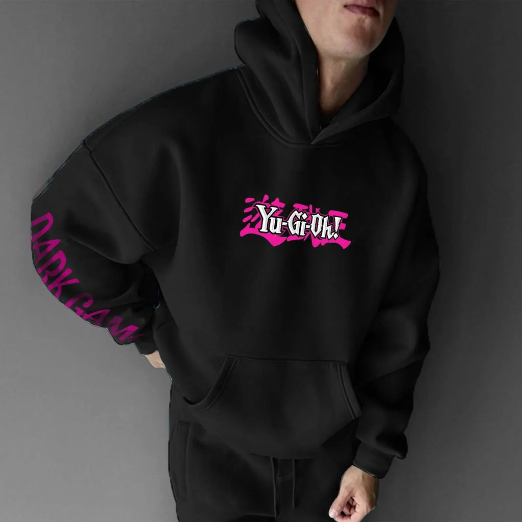 Hoodie 2025 Men's Autumn/Winter New ATEM Printed Harajuku Oversized Casual Loose Parent-child Top