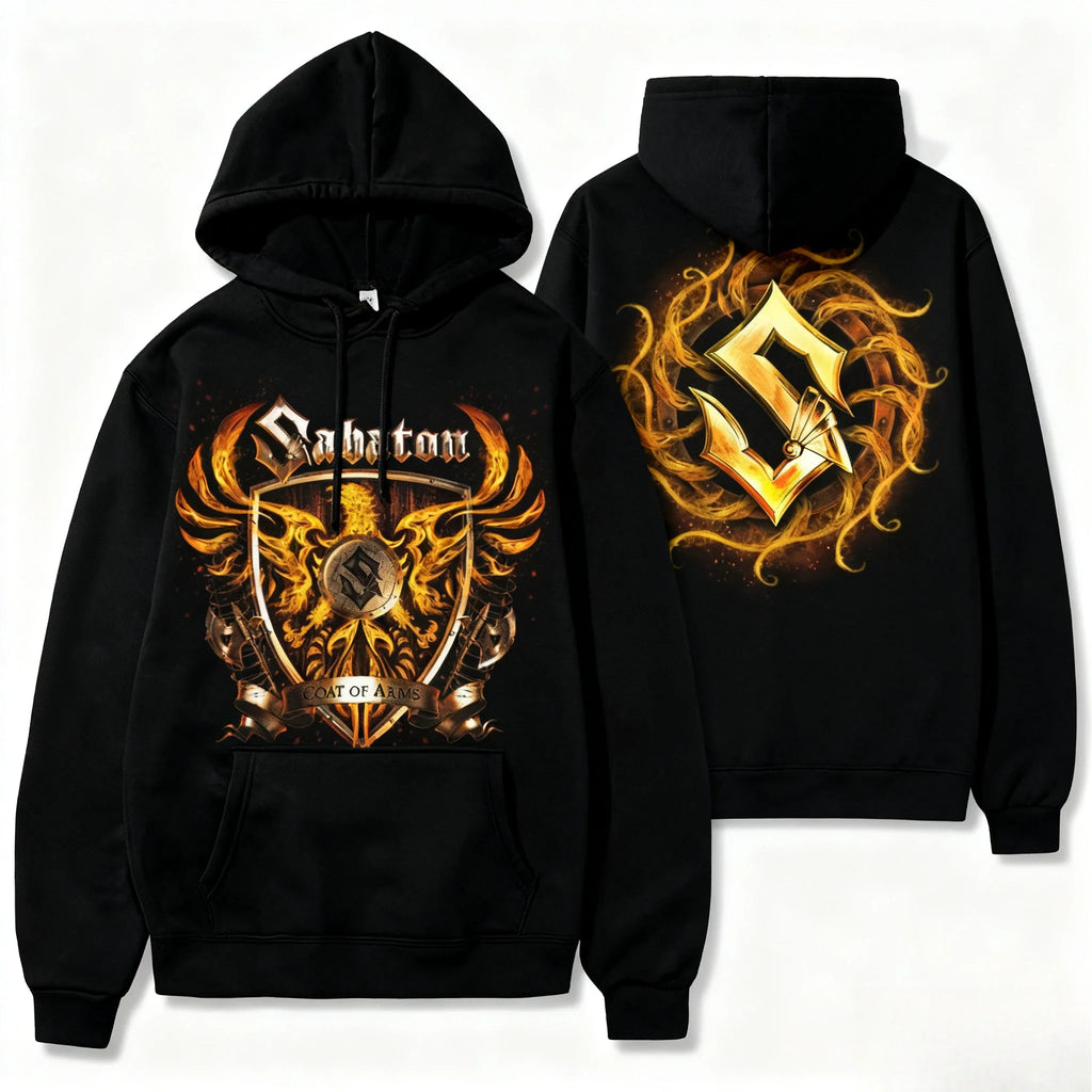 Swiss Fallon Rock Music Band New Hoodies Sabaton Classic Print Women Men Vintage Fashion Hoody Street Y2k Overszied Sweatshirts