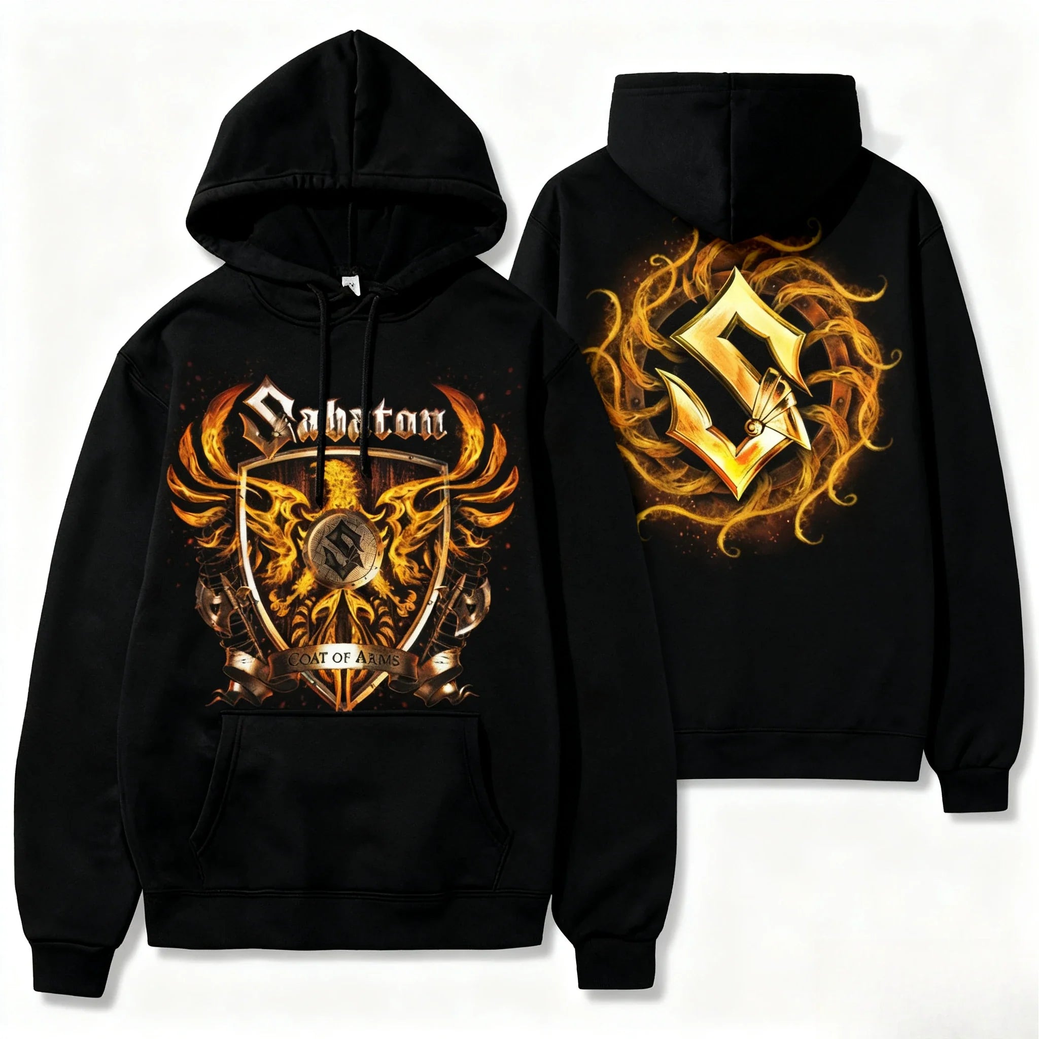 Swiss Fallon Rock Music Band New Hoodies Sabaton Classic Print Women Men Vintage Fashion Hoody Street Y2k Overszied Sweatshirts