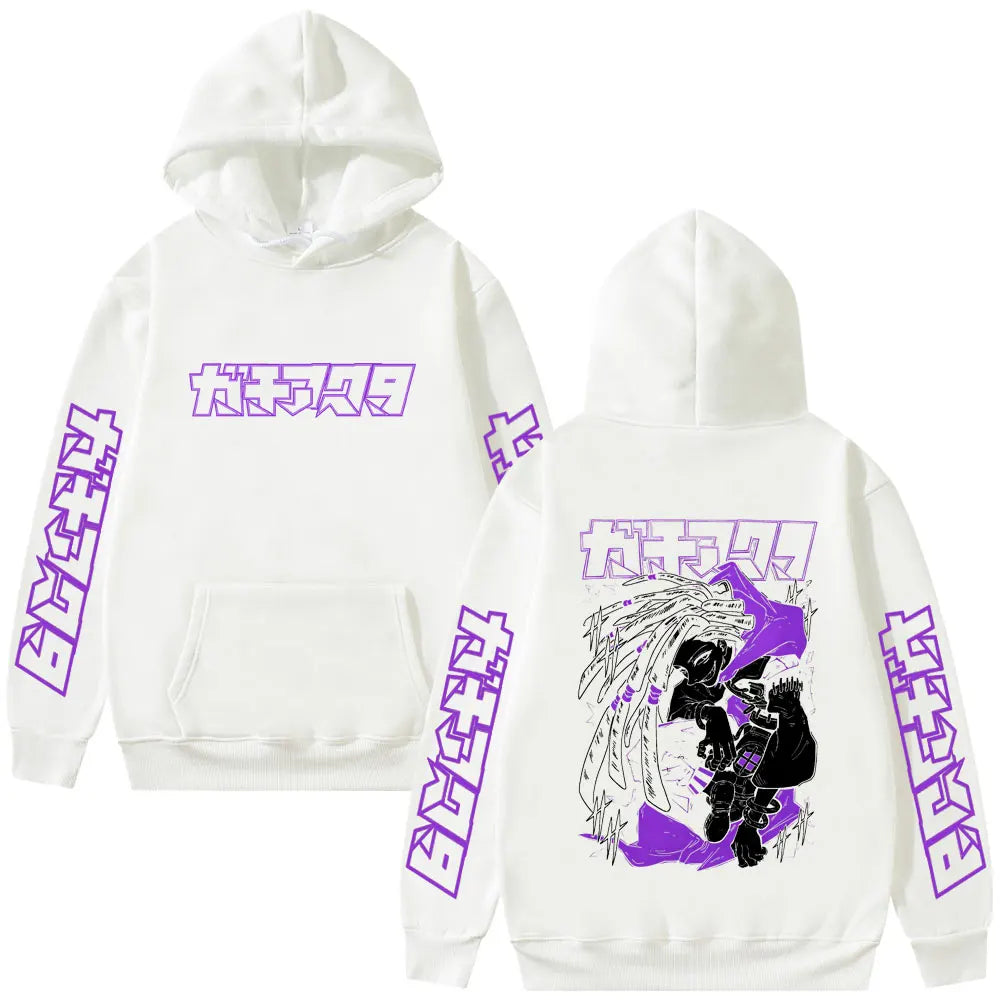 New Polyester Gachiakuta Graphic Hoodie Unisex Anime Print Casual Hooded Pullover Streetwear Tops