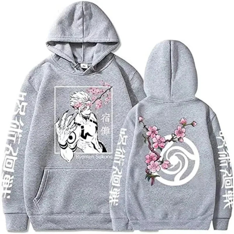 New Anime Jujutsu Kaisen Ryomen Sukuna Printed Hoodie Sweatshirt Men's and Women's Hoodie Men's Tops Sports Hoodie Y2K Hoodie