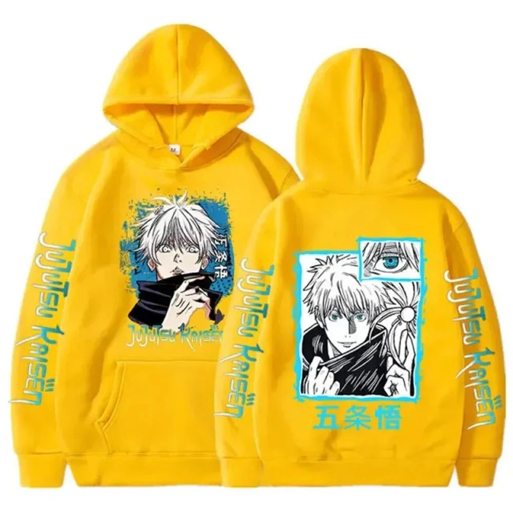 hoodies for man 3D Anime Satoru Gojo Printing Hooded Men Women Hoodies Prevalent Harajuku Manga Unisex Sweatshirt Men's clothing