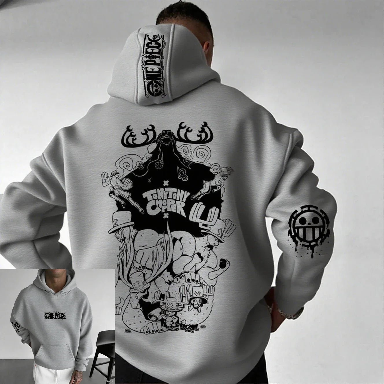 One Piece Chopper Anime Hoodie Men Women Pullover Sweatshirt Graphic Print Streetwear Casual New Spring Autumn Long Sleeve Top