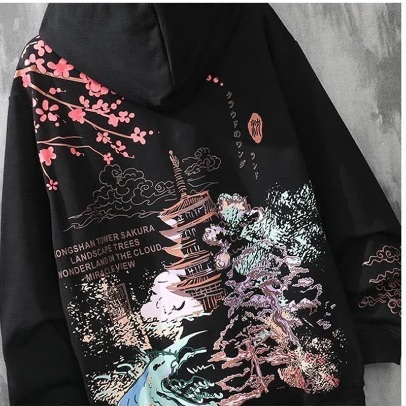 hoodie y2k clothes harajuku Men's anime hip-hop japanese streetwear Sweatshirt hoodies men kpop