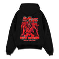 Men's Autumn Winter Hoodies Japanese Anime Gundam Red Baron Mecha Print Hooded Sweatshirt Y2K Oversized Cotton Man's Casualwear