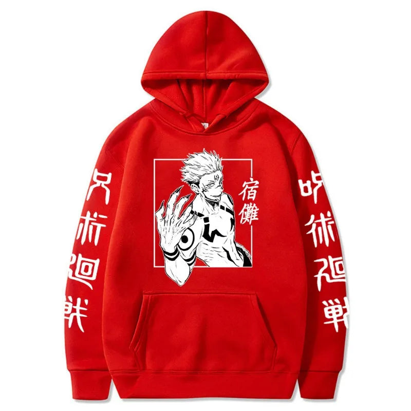 Jujutsu Kaisen Anime Ryomen Sukuna  Clothes Hooded Sweatshirts Cosplay Streetwear Hoodie Tops Birthday Gifts