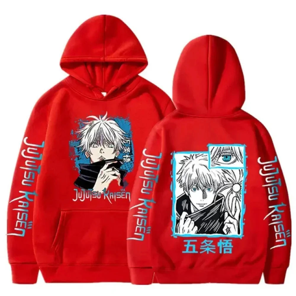 hoodies for man 3D Anime Satoru Gojo Printing Hooded Men Women Hoodies Prevalent Harajuku Manga Unisex Sweatshirt Men's clothing
