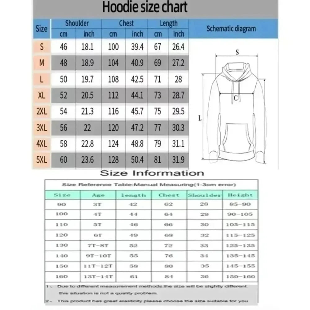 Anime Halloween Gengar Double Printed Hoodie for Men and Women. Autumn/Winter  Harajuku Large Size Casual Trend Sweater