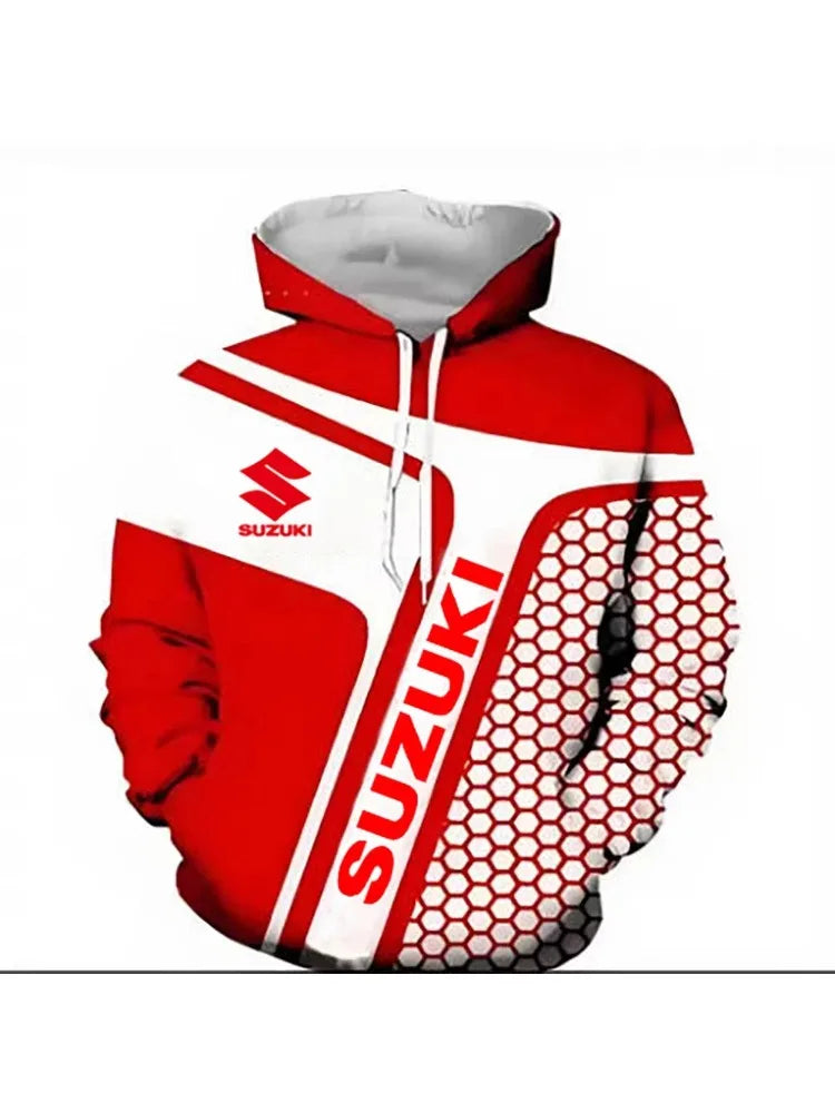 Men motorcycle enthusiast's must-have autumn and winter street style warm long-sleeved sweatshirt jacket