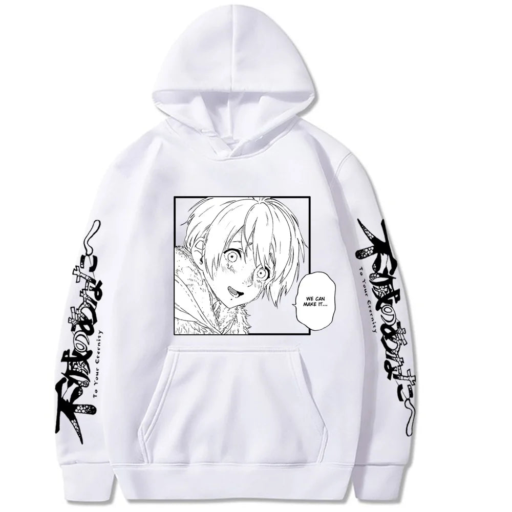 Japanese Anime Fushi We Can Make It To Your Eternity Men's Hoodie Sweatshirt Fashion Brand Design Pullover Fleece Streetwear Top