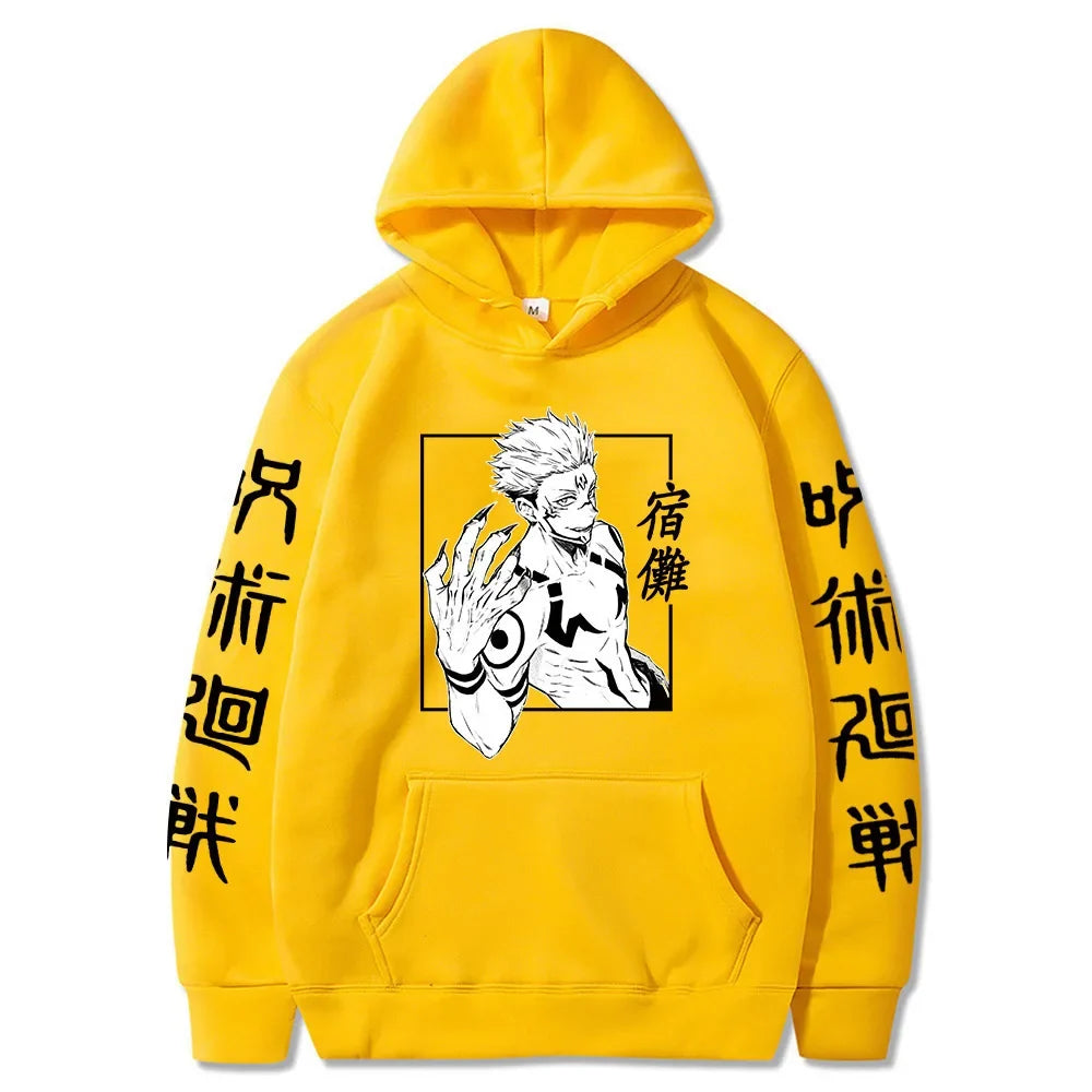 Jujutsu Kaisen Anime Ryomen Sukuna  Clothes Hooded Sweatshirts Cosplay Streetwear Hoodie Tops Birthday Gifts