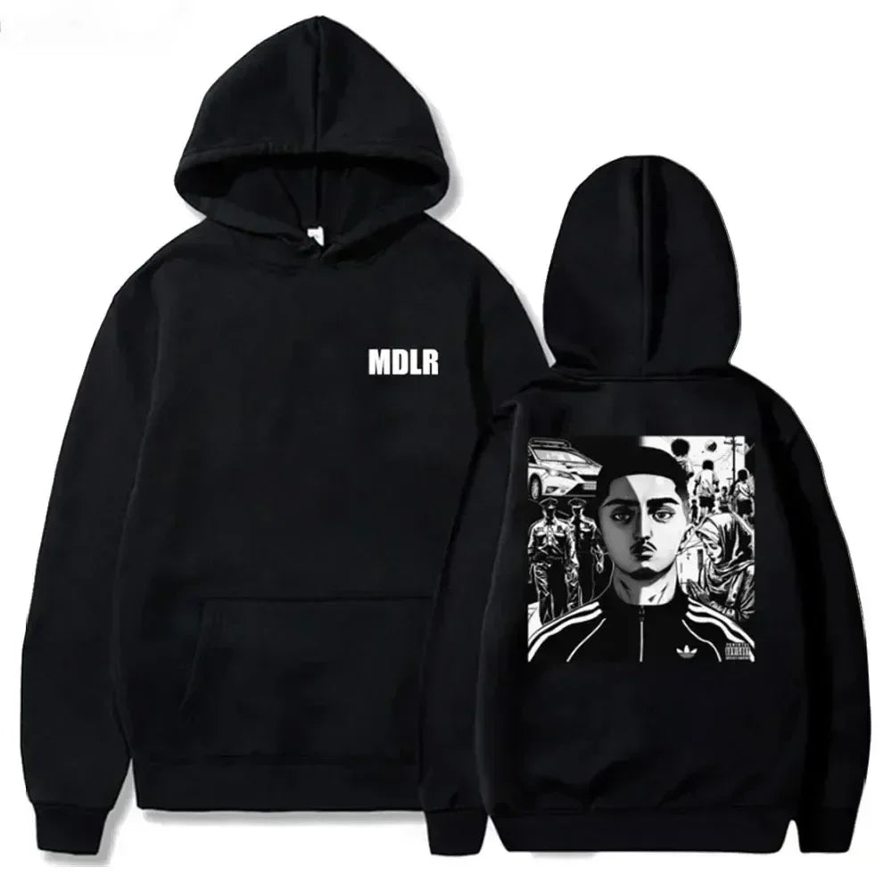 Print Hoodies Women Fleece Sweatshirt Hip Hop Casual Hoodie Vintage Pullovers Loose Y2k Clothes Women Sweatshirt