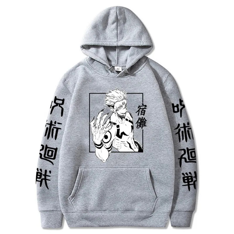 Jujutsu Kaisen Anime Ryomen Sukuna  Clothes Hooded Sweatshirts Cosplay Streetwear Hoodie Tops Birthday Gifts