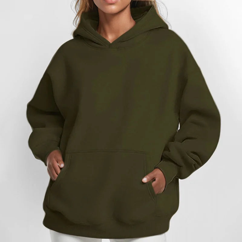 Women Hoodies Pullover Hooded Sweat Shirts Solid Color Jogger Long Sleeve Black Jogging Men Sweatshirt Sport Top Winter Clothing